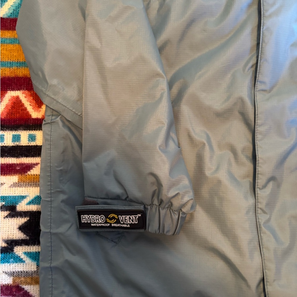 Gray/Blue Pactech Rain Jacket - image 6